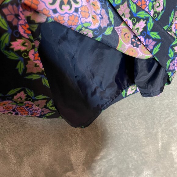 J.Crew Women Colorful Floral Geometric Mandala Chiffon Mini Shift Dress 6 - Picture 4 of 10